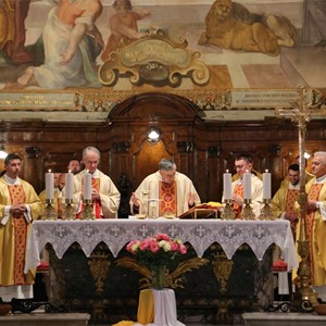 Kardinal Puljić predvodio misu zahvalnicu u Rimu povodom izbora pape Lava XIV.